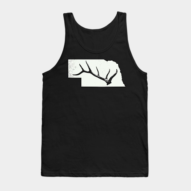 Elk & Deer Shed antler hunting nebraska MAP t-shirt Tank Top by tmuzaa